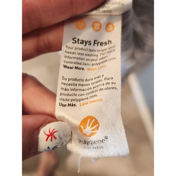 Mondetta performance luxury polygiene fresh striped scoopneck shortsleeve blouse - Picture 10 of 10